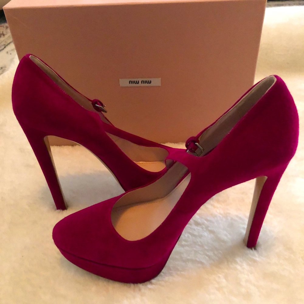 Brand New MIU MIU Court Platform Shoes